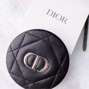 Dior Cannage Leather Compact Mirror – Luxury Travel Essential NIB